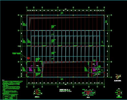 四层框架结构医药生产厂房施工图免费下载 混凝土结构